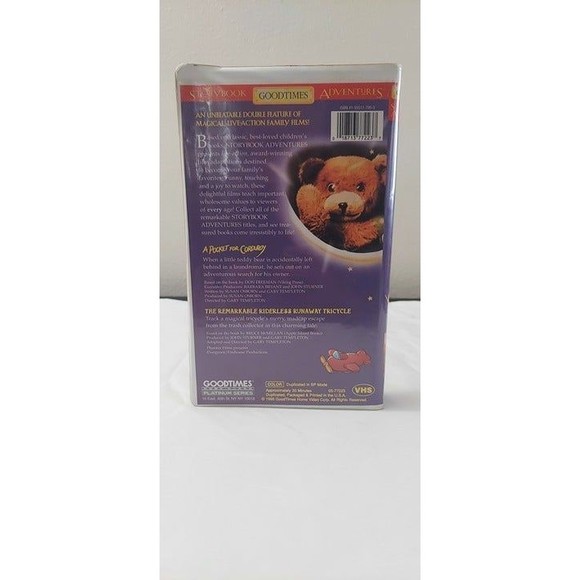 A Pocket for Corduroy The Remarkable Riderless Runaway Tricycle VHS Clamshell - Picture 4 of 7